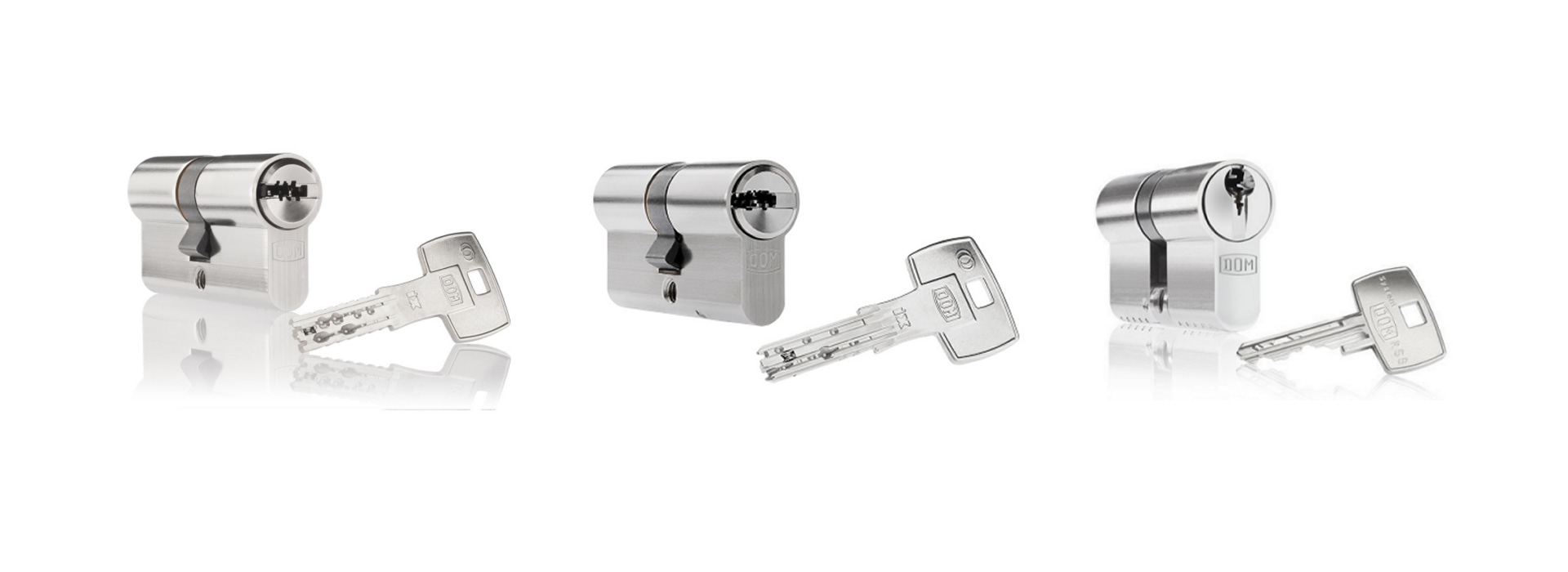 Simultaneous locking cylinders DOM Sicherheitstechnik