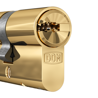 DOM Cilinder Polished Brass
